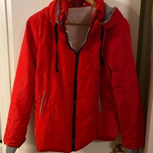 Thick red jacket